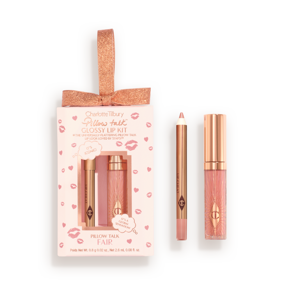 Charlotte Tilbury Pillow Talk Glossy Lip Kit — Fair