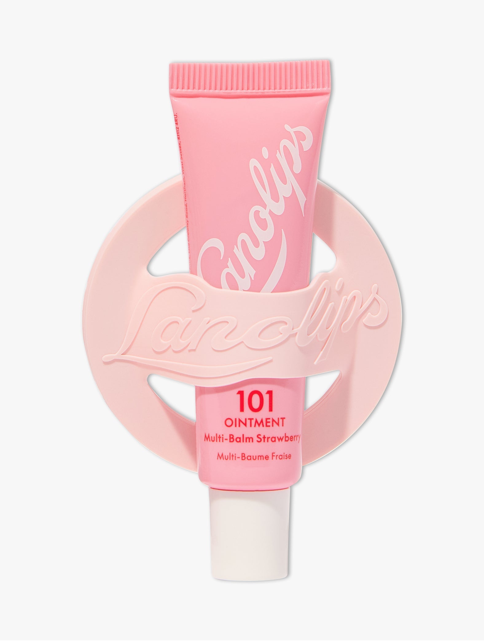 Lanolips 101 Ointment Strawberry & Phone Lip Balm Holder