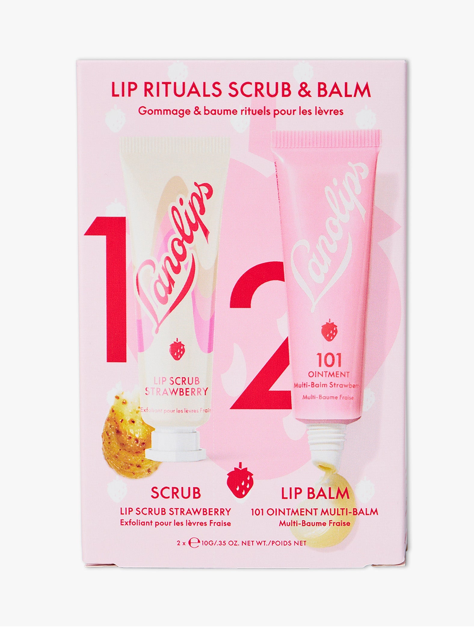 Lanolips Lip Rituals Scrub & Balm Strawberry