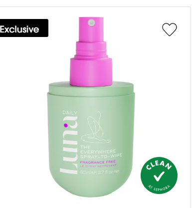 Luna Daily The Fragrance Free Everywhere Spray-To-Wipe