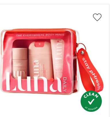 Luna Daily The Hydrating Everywhere Body Minis Kit Fresh Cotton