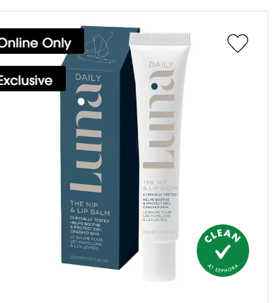 Luna Daily The Nip & Lip Balm For Dry, Cracked Skin