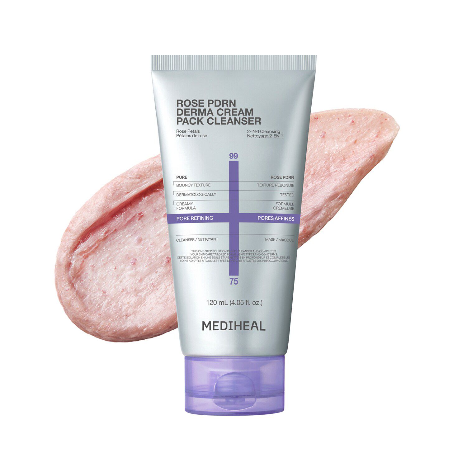 MEDIHEAL Rose PDRN Derma Cream Pack Cleanser