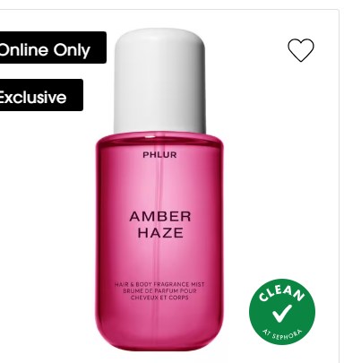 PHLUR Amber Haze Hair and Body Fragrance Mist