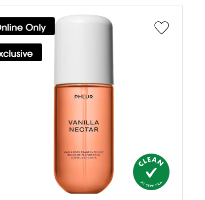 PHLUR Vanilla Nectar Hair and Body Fragrance Mist