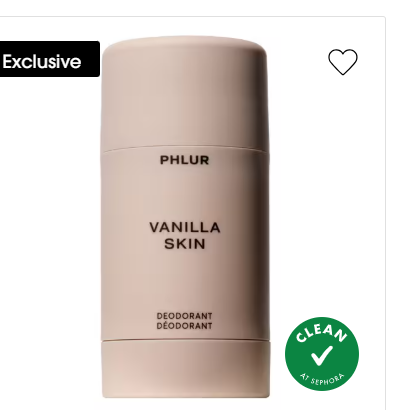 PHLUR Vanilla Skin Deodorant
